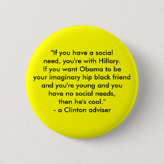 Bóton Redondo 5.08cm Hillary contra Obama