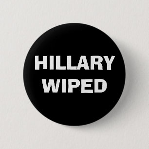Bóton Redondo 5.08cm Hillary limpou - o escândalo do servidor do email