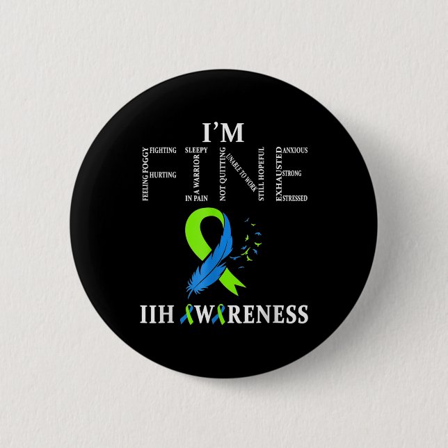 Bóton Redondo 5.08cm Hipertensão Intracraniana Idiopática Sensibilizaçã (Frente)