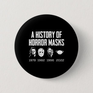 Bóton Redondo 5.08cm História Do Horror Máscaras Preguiçosas Fac Figuri