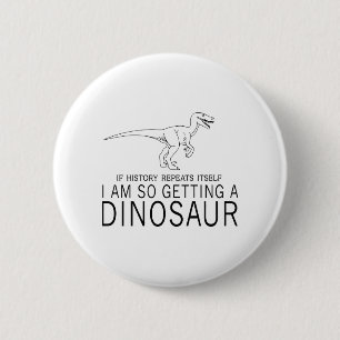 Bóton Redondo 5.08cm História e dinossauros