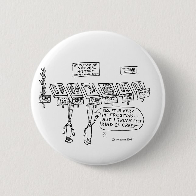 Bóton Redondo 5.08cm História Natural Reed (Frente)