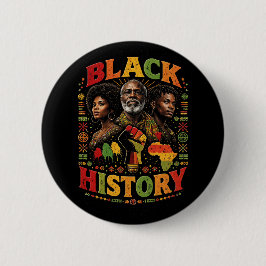 Bóton Redondo 5.08cm História Negra