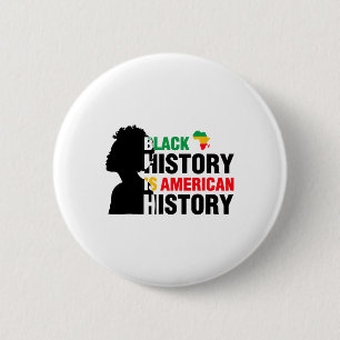 Bóton Redondo 5.08cm História Negra É História Americana Afro-Americana