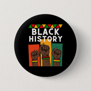 Bóton Redondo 5.08cm História Negra Mês 2025 Afro-Americano Para O Home