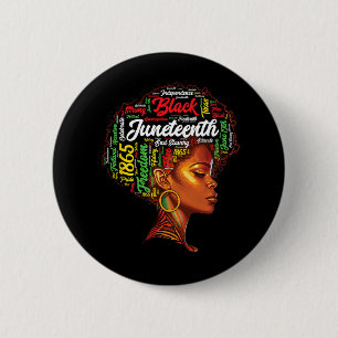 Bóton Redondo 5.08cm História Negra Rainha Melanina Mulher de Arte Pala