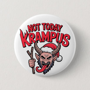 Bóton Redondo 5.08cm Hoje Krampus Engraçado Mau de Natal Krampus