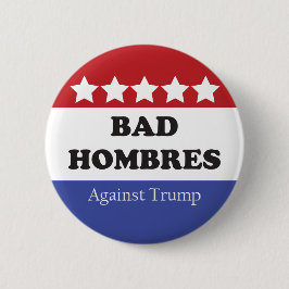 Bóton Redondo 5.08cm Hombres ruins Contra Trump