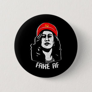 Bóton Redondo 5.08cm Homens Comunistas De Kamala Harris Vêm