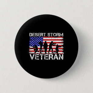 Bóton Redondo 5.08cm Homens Deserto Escudo Vet Deserto Tempestade Veter