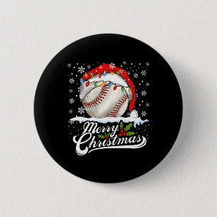 Bóton Redondo 5.08cm Homens do Natal Baseball Ball Santa Hat Xmas Boys