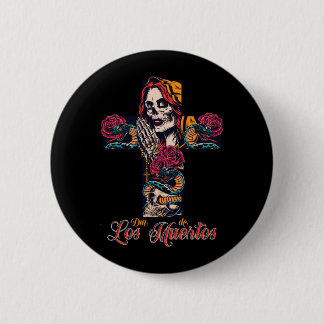 Bóton Redondo 5.08cm Homens La Calavera De La Catrina - Dia De Los