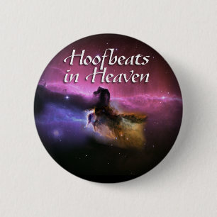 Bóton Redondo 5.08cm Hoofbeats no céu