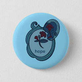 Bóton Redondo 5.08cm Hope Floral NatureInspired Button