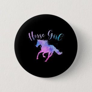 Bóton Redondo 5.08cm Horse Girl Funny Horse Lover Equestrian Rider Sayi