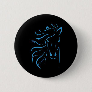 Bóton Redondo 5.08cm Horse Lover Oferece Mulheres Equestres Homens Hors