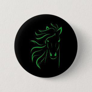 Bóton Redondo 5.08cm Horse Lover Oferece Mulheres Equestres Homens Hors