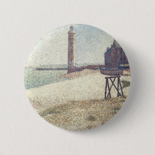 Bóton Redondo 5.08cm Hospice et Phare, Honfleur de Georges Seurat