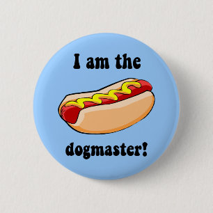 Bóton Redondo 5.08cm Hotdog engraçado