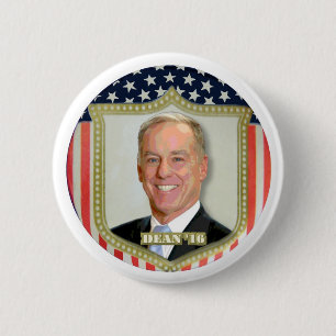 Bóton Redondo 5.08cm Howard Dean para o presidente 2016