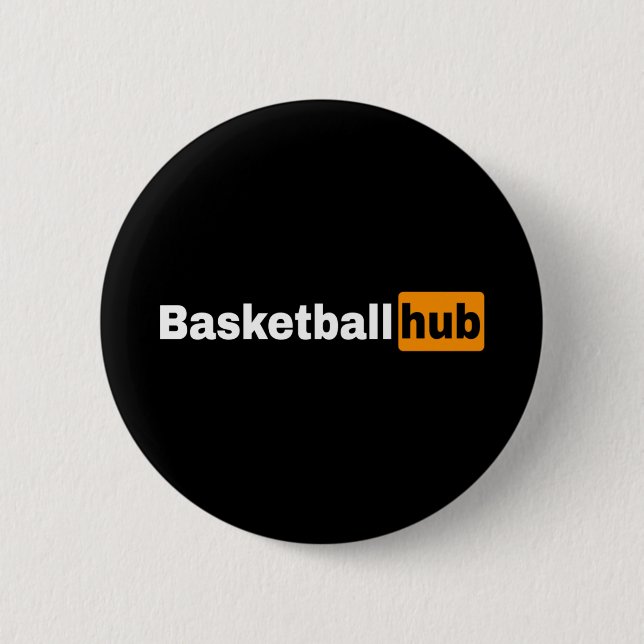 Bóton Redondo 5.08cm Hub de Basquete (Frente)