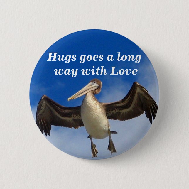Bóton Redondo 5.08cm Hug com Love_Button (Frente)