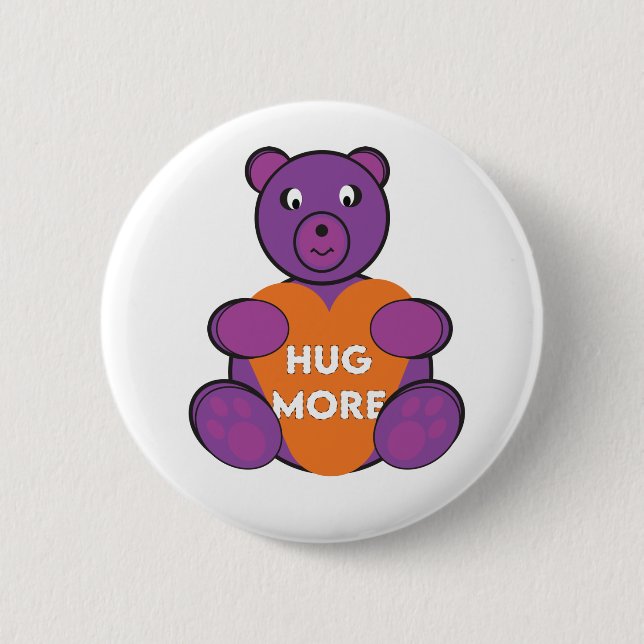 Bóton Redondo 5.08cm Hug Mais Ursinho (Frente)