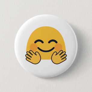 Bóton Redondo 5.08cm Hugging Emoji