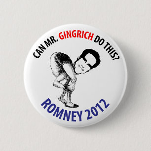 Bóton Redondo 5.08cm Humor de Romney 2012