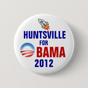 Bóton Redondo 5.08cm Huntsville para Obama