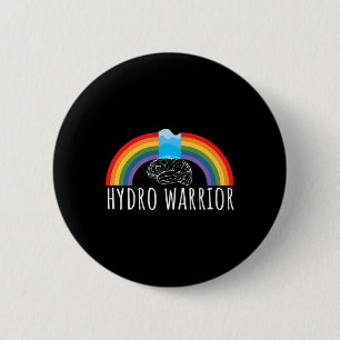 Bóton Redondo 5.08cm Hydro Warrior Hidrocephalus Sensibilização Cérebro