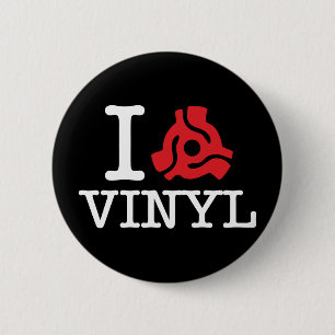 Bóton Redondo 5.08cm I 45 Adaptador Vinil