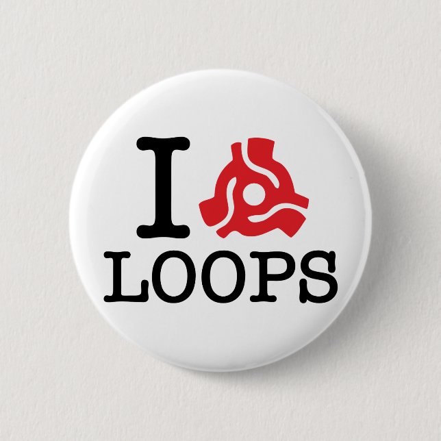 Bóton Redondo 5.08cm I 45 Loops de adaptador (Frente)