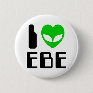 Bóton Redondo 5.08cm I Alienígena Heart EBE