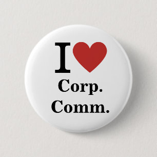 Bóton Redondo 5.08cm I ❤️ Corp. Comm. para funcionários Pinos PERSONALI