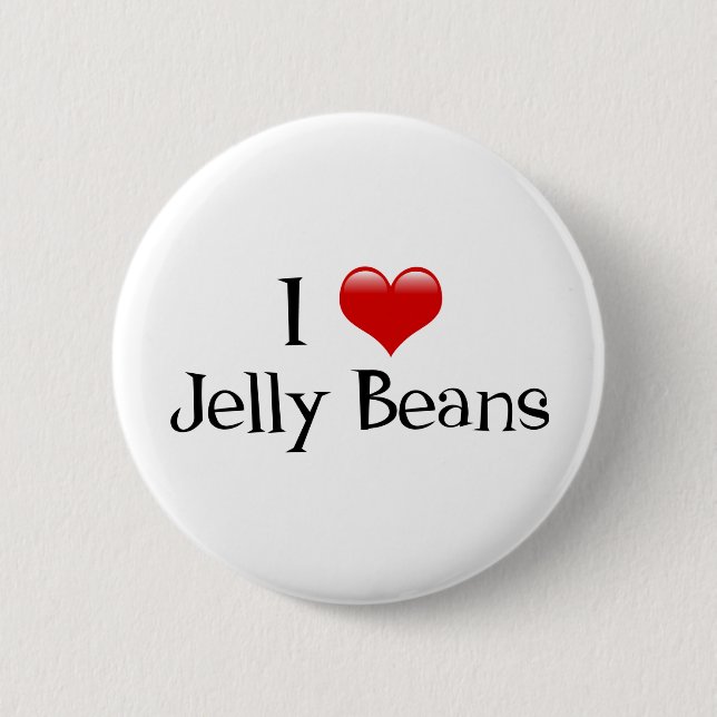 Bóton Redondo 5.08cm I Heart Jelly Beans (Frente)