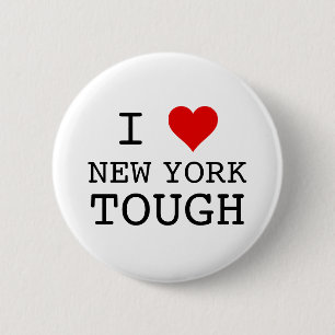 Bóton Redondo 5.08cm I Heart New York Tough