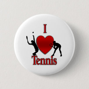 Bóton Redondo 5.08cm I Heart Tênis