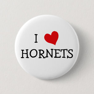 Bóton Redondo 5.08cm I Love Hornets
