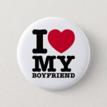Bóton Redondo 5.08cm I LOVE MY Boyfriend<br><div class="desc">I LOVE MY Boyfriend! I love everything about him so much that I have to show it off with this cute tee. Whether you are together or just friends, this funny shirt is a great way to share your love and friendship! Order today! Order one for a friend too! Fair...</div>