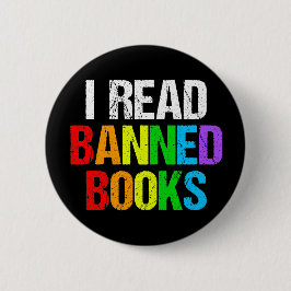 Bóton Redondo 5.08cm I Read Banned Books Rainbow