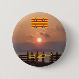 Bóton Redondo 5.08cm Ibiza Sunrise Button