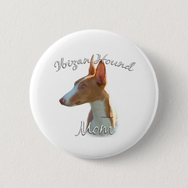 Bóton Redondo 5.08cm Ibizan Hound Mãe 2 (Frente)