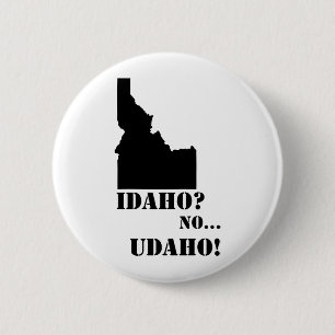 Bóton Redondo 5.08cm Idaho nenhum mapa de Udaho