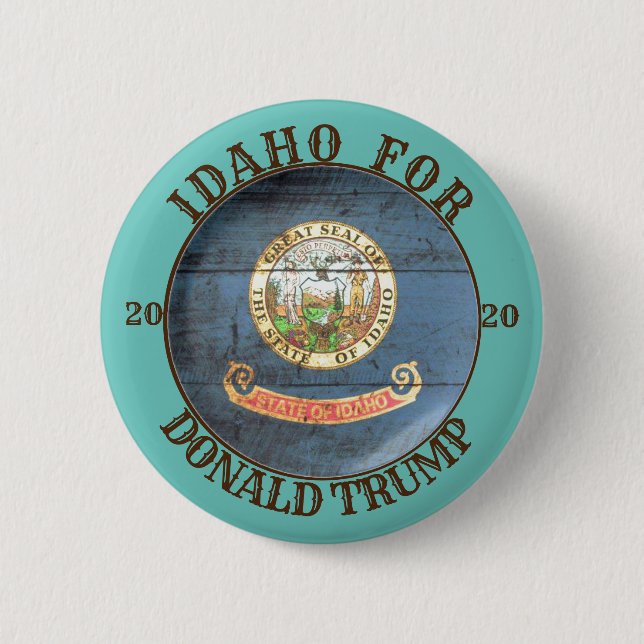Bóton Redondo 5.08cm Idaho para Donald Trump 2020 (Frente)