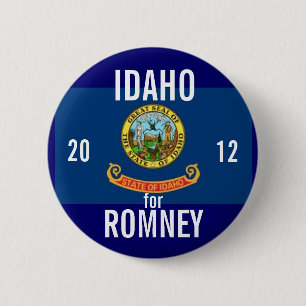 Bóton Redondo 5.08cm Idaho para Romney 2012