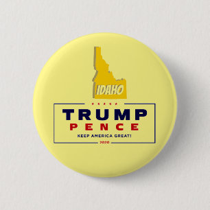 Bóton Redondo 5.08cm Idaho para Trump Pence 2020