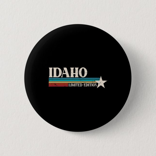 Bóton Redondo 5.08cm Idaho Retro  (Frente)