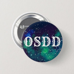 Bóton Redondo 5.08cm Identidade customizável da galáxia de OSDD