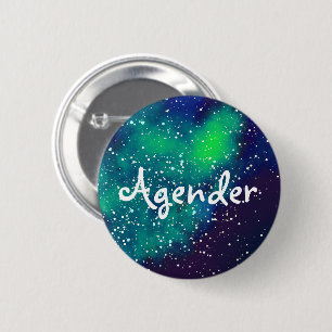 Bóton Redondo 5.08cm Identidade de Galáxia Personalizável do Agender